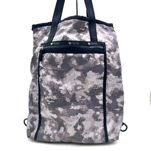 LeSportsac Everyday Top Handle Backpack Pixel Mist Camo